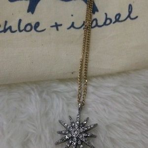 C+I Starburst Petite Pendant necklace NWT